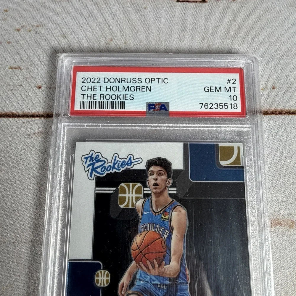 2022 Donruss Optic The Rookies Chet Holmgren RC #2 PSA 10 Gem Mint Thunder